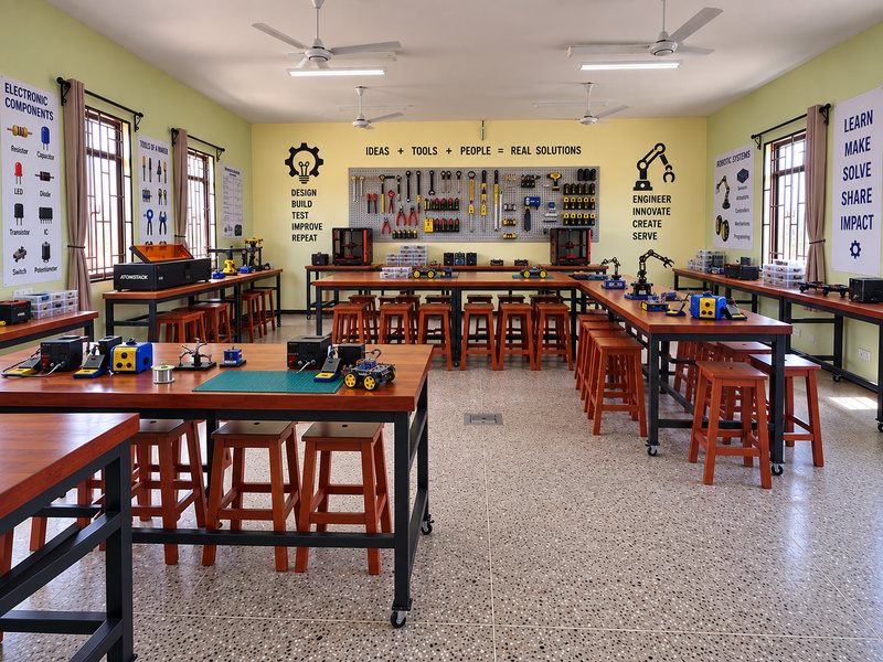 The robotics and makerspace lab